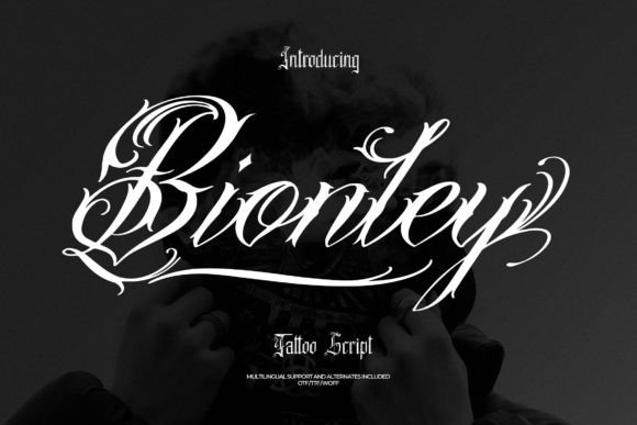 Bionley: A Stylish Tattoo Script Font