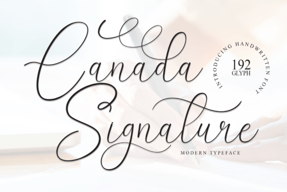 Canada Signature Font for Business