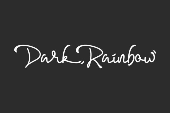Dark Rainbow Font for Creative Projects