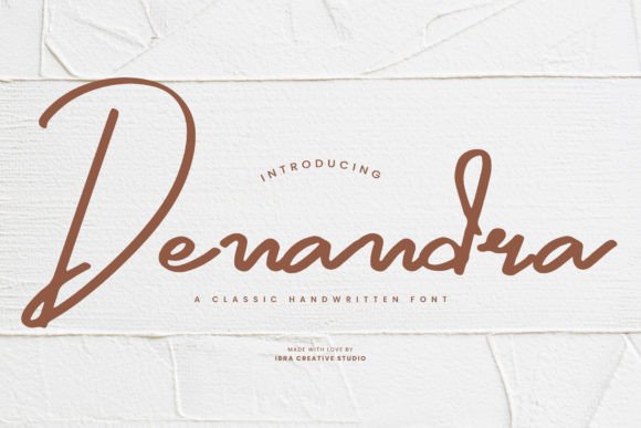 Denandra: A Handwritten Font for Elegant Design