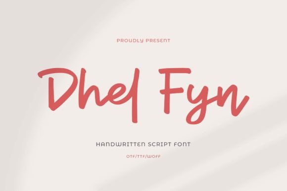 Dhel Fyn: A Flowing Script Font