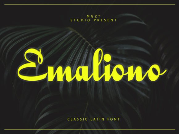 Emaliono: A Font for Elegant Web Design