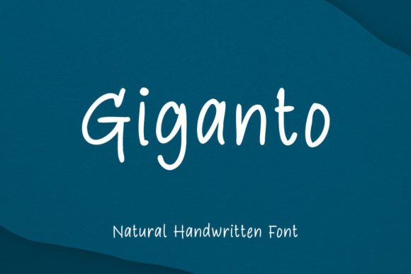 Giganto: A Handwritten Font for Creative Makers