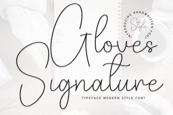 Gloves Signature Font