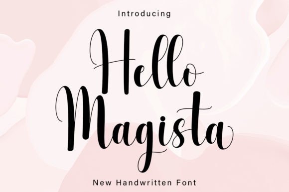 Hello Magista Font: Elegant Handwriting for Craft Creators