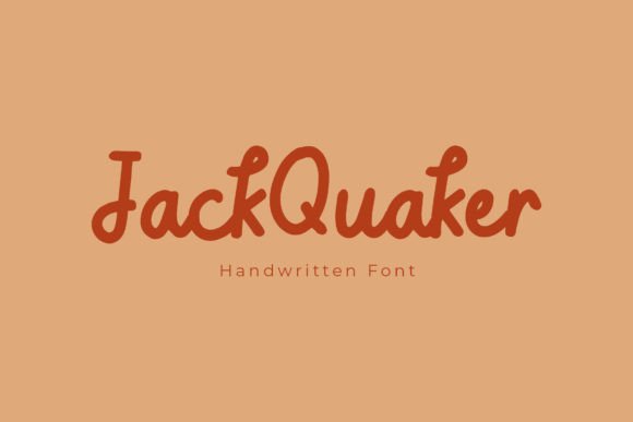 Jack Quaker Font for Creative Publishing