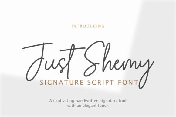 Just Shemy: Elegant Handwritten Font