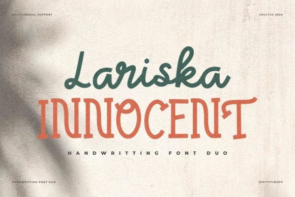 Lariska Innocent: A Stylish Font for Marketers