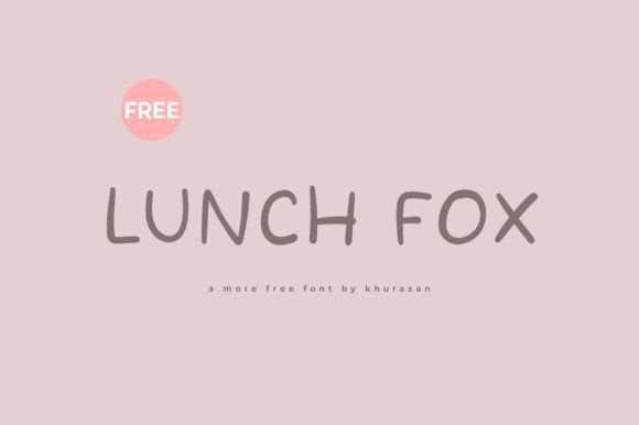 Lunch Fox Font for Web Design
