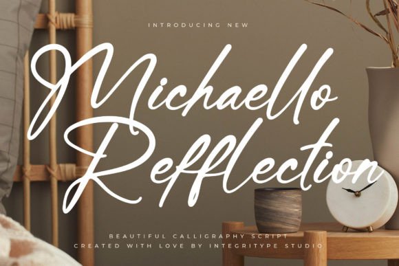 Michaello Refflection: A Handwritten Font with Modern Flair