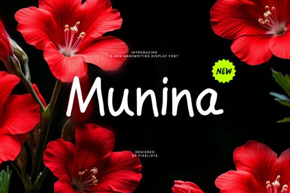 Munina: A Handwritten Font for Creative Projects