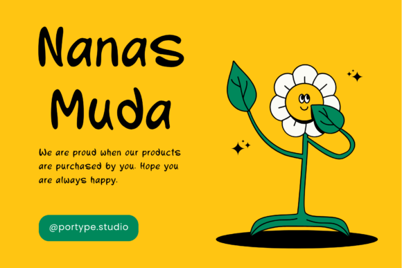 Nanas Muda: A Whimsical Font for Campaigns