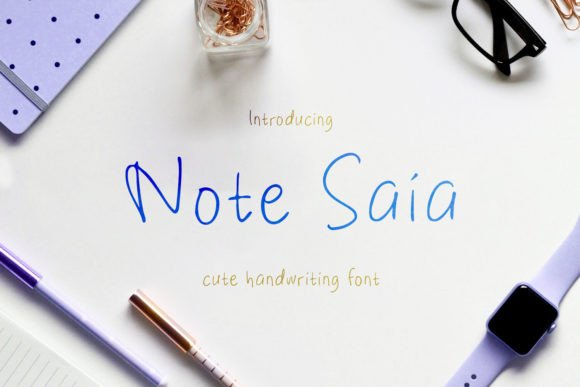 Note Saia: A Handwritten Font for Editorial Grace