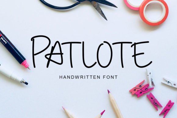 Patlote: A Handwritten Font for Creative Web Design