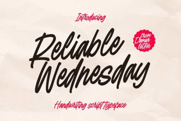 Reliable Wednesday: A Font That Speaks Clearly