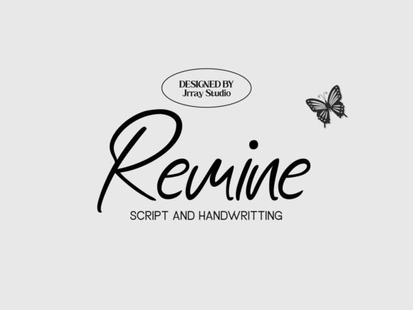 Remine: A Handwritten Font for Elegant Design