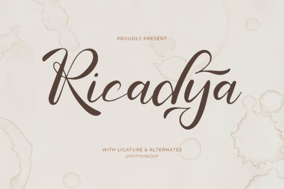 Ricadya: A Stylish Handwriting Font