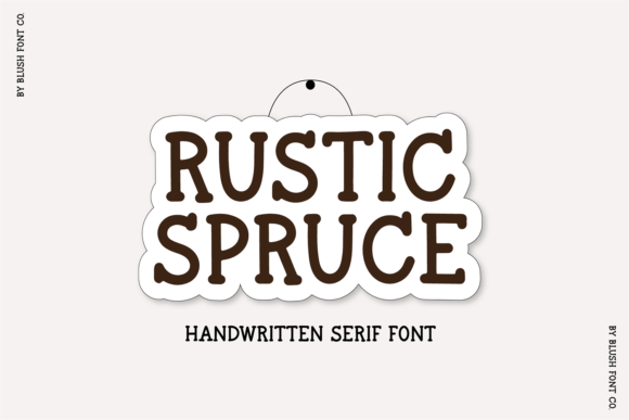 Rustic Spruce: A Farmhouse Font for Calm Design