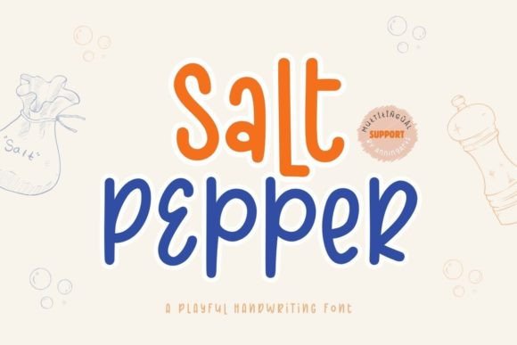 Salt Pepper Font for Creative Makers