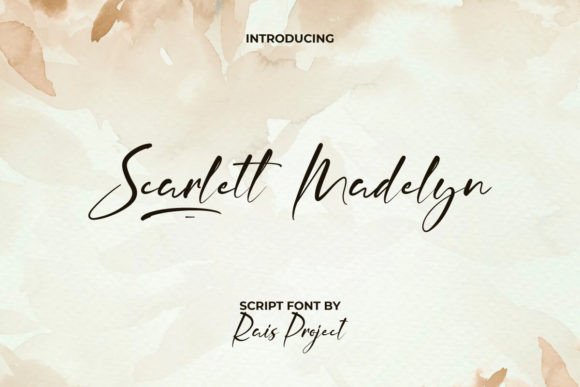 Scarlett Madelyn Font for Elegant Design