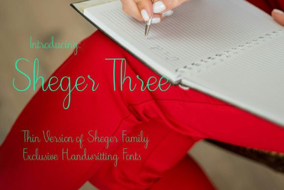 Sheger Three: A Script Font for Web Design