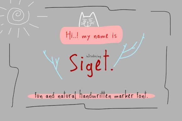 Siget: A Handwritten Typeface for Thoughtful Design
