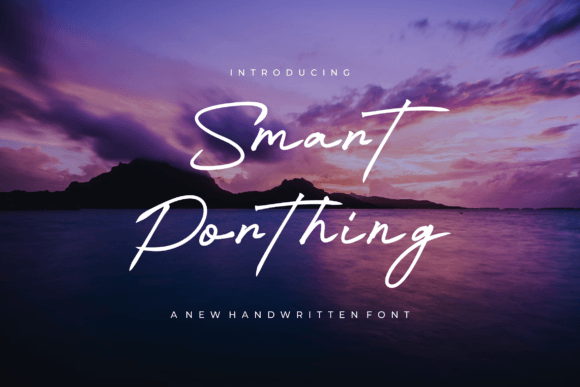 Smart Porthing Font for Handmade Creations