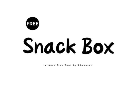Snack Box Font for Editorial Design