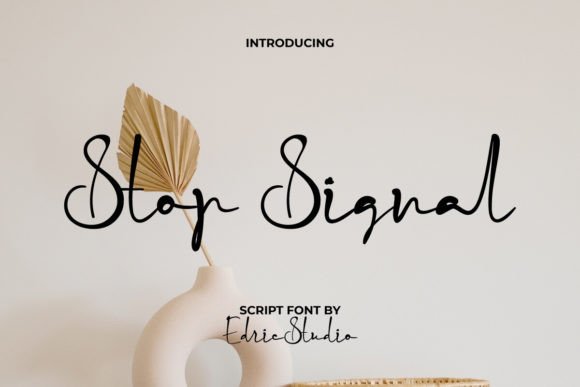 Stop Signal: A Font That Elevates Your Brand