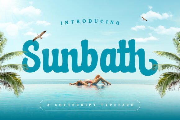 Sunbath Font: Warm Script for Creative Projects