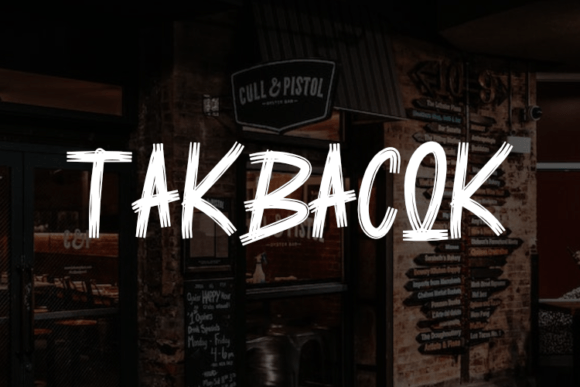 Tak Bacok: A Handwritten Font for Editorial Expression
