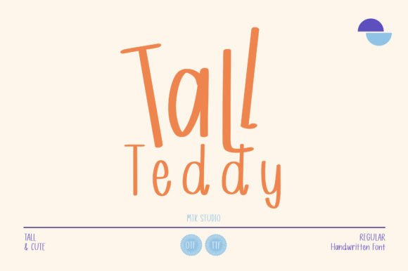 Tall Teddy Font: A Handmade Typeface for Crafters