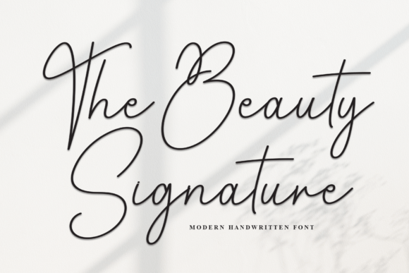 The Beauty Signature Font