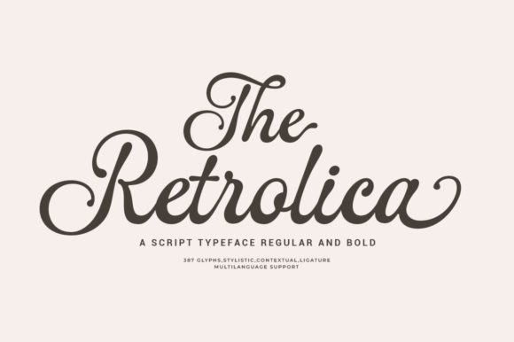 The Retrolica: A Modern Classic Script Font