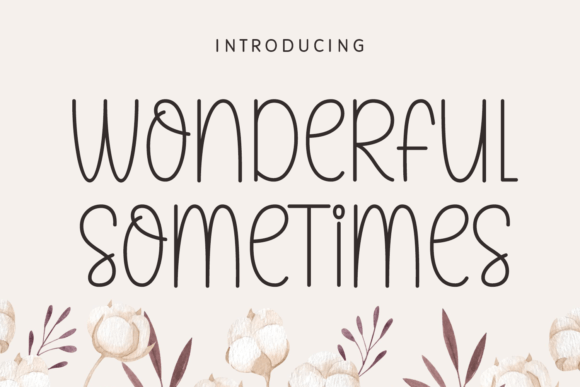 Wonderful Sometimes Font for Business
