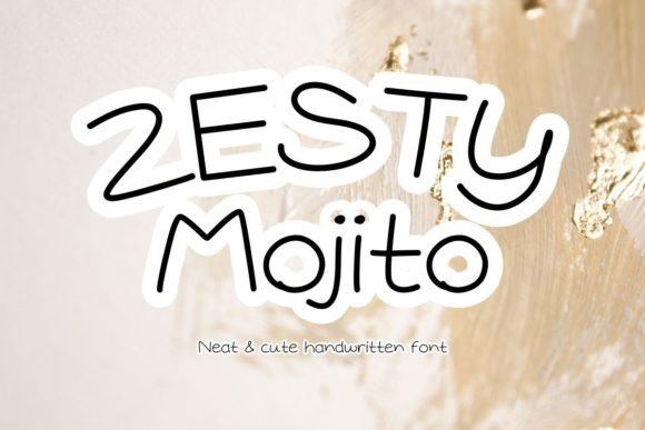 Zesty Mojito: A Handwritten Font for Web Design